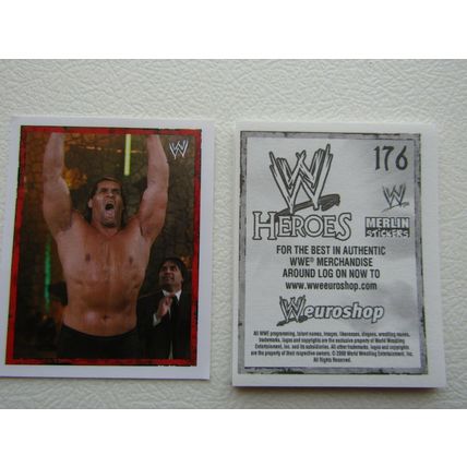 Topps - Merlin 2008 WWE Heroes Wresting Stickers 1-216 & P1-P15 Variants (EB2)