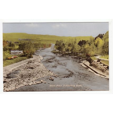 View from Pitlochry Dam Postcard Perthshire