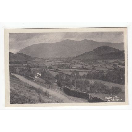 Newlands Vale & Skiddaw Lake District Postcard Cumbria Maysons Series