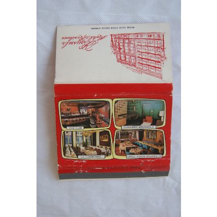 Matchbook Cover Brussels Hotel Residence 319 Avenue Louise
