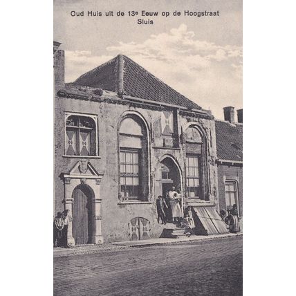 Ak Sluis Zeeland Niederlande Hoogstraat Old Holland Postcard