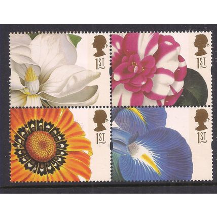 GB 1997 QE2 1st x 4 Greetings Flowers Umm SG 1956-1957-1961-1962 ( R98 )