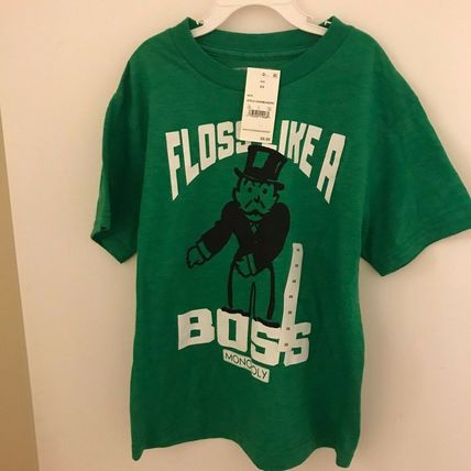 New Monopoly Floss Like a Boss Youth Boys XS Green Shirt