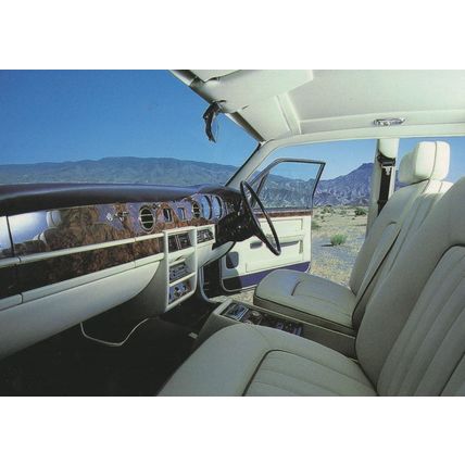 Rolls Royce Silver Spur 1980s Interior Steeling Wheel Rare Postcard