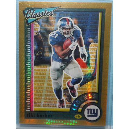 2022 Panini Classics TIKI BARBER (Giants) Legends Gold #145 57/99