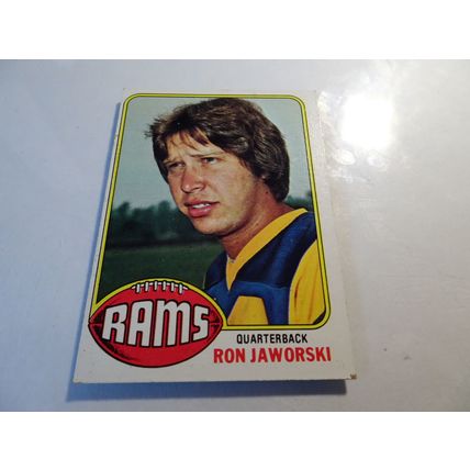 1976 Topps Football Card # 426 Ron Jaworski Rookie Good (2) Los Angeles Rams