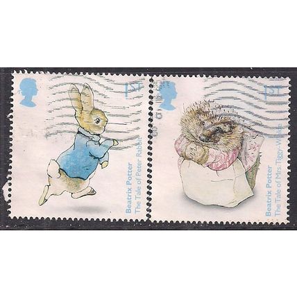 GB 2016 QE2 1st x 2 150th Birth Anniv. Beatrix Potter SG 3857 - 3856 ( E1248 )