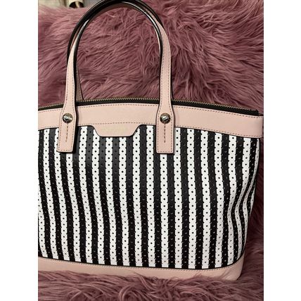 Henri Bendel Striped Designer Fashionable Bag