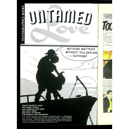 Frazetta: Comic: Untamed Love #1 - 1987