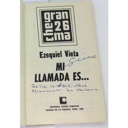 Mi Llamada Es , Ezequiel Vieta