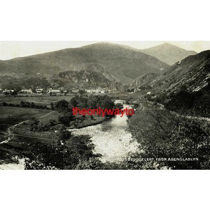 Beddgelert, From Aberglaslyn, N Wales, 7075 Photochrom Postcard
