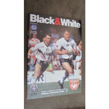 1992 Rugby Football League Programme - Wakefield Trinity
