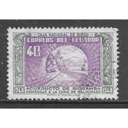 ECUADOR 1948 DEATH 200 YEARS OF PEDRO MALDONADO 40c USED