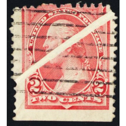 250, Used 2¢ Pre Printing Paper Fold Error - Stuart Katz