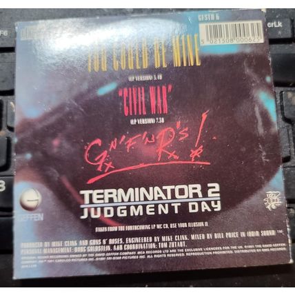Guns N Roses CD Single You Could Be Mine From Terminator 2 Judgement Day