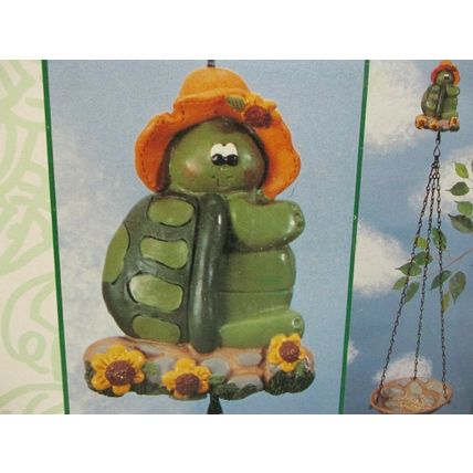 Ed's Variety Store Garden Gate Hanging Resin Bird Feeder 7-1/2" Diameter