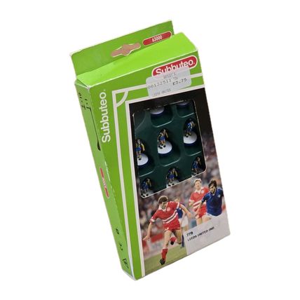 Subbuteo lw team NUMBER 779 LEEDS UNITED 2nd COMPLETE SET IN CORRECT LABEL BOX
