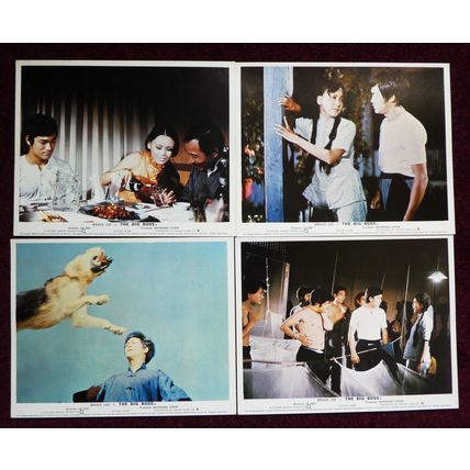 BIG BOSS, The (1971) UK FOH / Lobby card set ***Bruce Lee***