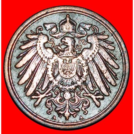 Ⰶ EAGLE (1890-1916): GERMANY ★ 1 PFENNIG 1913A PRUSSIA! ★LOW START★NO RESERVE