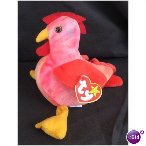 1997 Ty Beanie Babies Strut the Rooster with Tag