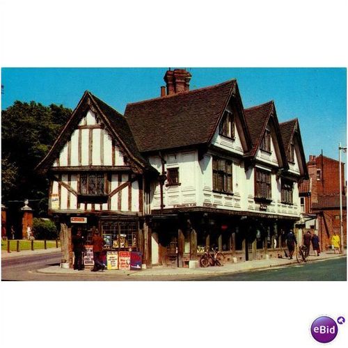 GB Postcard - Tudor Houses St. Margaret's Plain, Ipswich, Suffolk