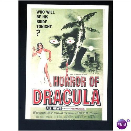 Cinema HORROR OF DRACULA Christopher Lee Postcard by Zreik