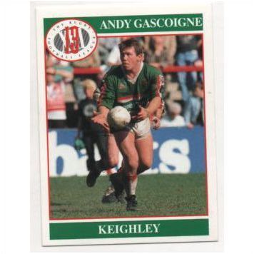 Andy Gascoigne, Keighley - card #143 MERLIN Rugby League 1990's Trade Card