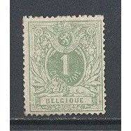 Belguim.SG46 1c Green.Mounted Mint (No Gum).Dec14