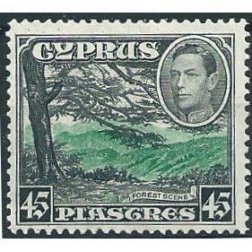 Cyprus 1938 SG161 45pi Green & Black Mounted Mint .. ..