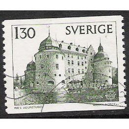 Fa 1031: 1 Kr. 30 olive-green Europa: Orebro Castle.