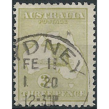 Australia 1913 SG5 2d Olive Fine Used . ..