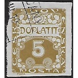 Po Mi 1: 5 h. olive Postage Due Stamp.