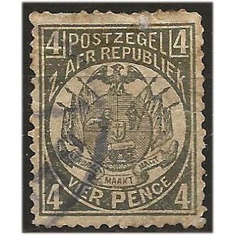 Transvaal 1893 SG181 4d Bronze-Green Good+ Used . .. .