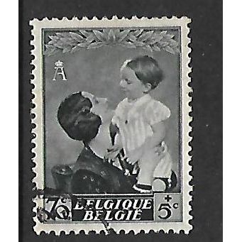 BELGIUM 1937 QUEEN ASTRID PUBLIC UTILITY 70c & 5c BLACK SG791 FINE USED