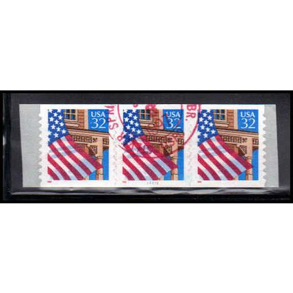 Used 2915A 32c U.S. Flag Over Porch Very Fine PNC 11111/3 10x10 PA3529