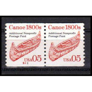 2454v 5c Canoe Very Fine MNH LGG CNP Left S11 PA1110