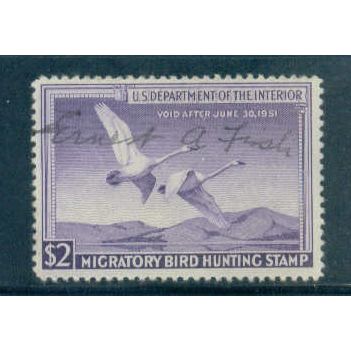 Used RW17 $2 Trumpeter Swans in Flight Fine C1006