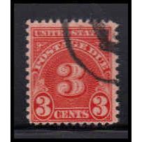 Used J82a 3c Postage Due Barely Clears K1441