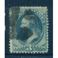 Used 158 3c George Washington Barely Clears M00242