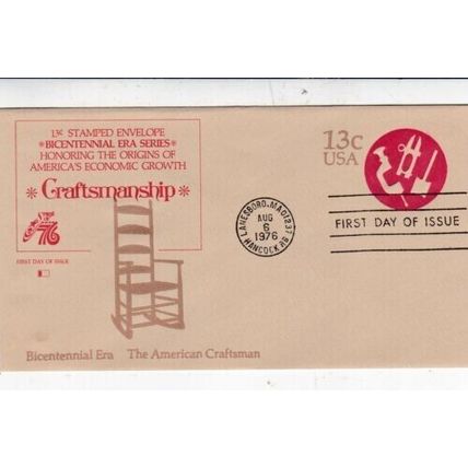 United States 1976 Craftsmanship FDC Lanesboro Cancel VGC