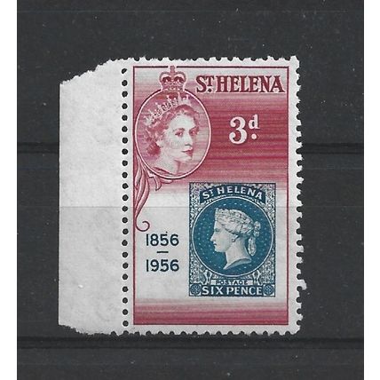 St Helena.SG166 3d Stamp of 1856 (Prussian Blue and Carmine).Mounted Mint.May24
