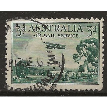 Australia 1929 SG115 3d Green AIR Good+ Used ..