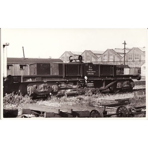 Railway Photo Diesel Crane Match Truck DW 107101 Swindon Works 1958