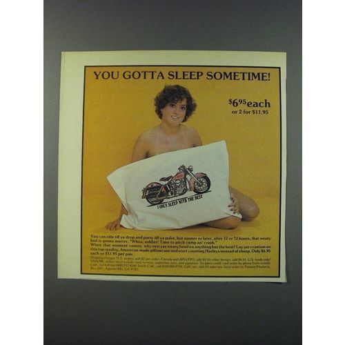 1986 Paisano Products Pillowcase Ad - You gotta sleep sometime