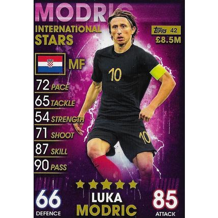 Match Attax - 101 (2019): International Stars - Croatia, Modrić