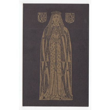 Memorial to Lady Elizabeth de Vere Wivenhoe Church Essex Postcard