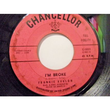 Frankie Avalon-Venus / I'm Broke-45rpm-1959-VG
