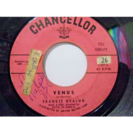 Frankie Avalon-Venus / I'm Broke-45rpm-1959-VG