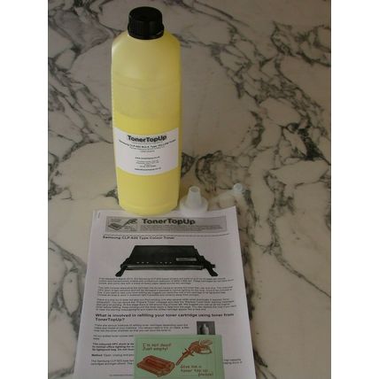 Yellow Toner Refill 1kg Samsung CLP-620 CLX-6220 6250 SCX6122 6320 CLT-Y5082L