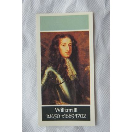 1977 Craven Black Cat Kings & Queens of England No. 37 William III
